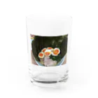 絶妙に多忙の器の中の狂気 Water Glass :front