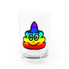 さつまいもおもしろグッズSWEET_POTATOのにじいろうんちグラス Water Glass :front