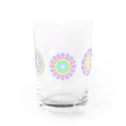 sol-laの５つのカレスコの花 Water Glass :front