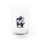 まんもすの白バイ隊員　後ろ姿 Water Glass :front