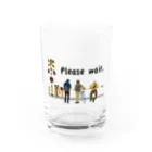 まんもすの踏み切りで待つ人たち　後ろから Water Glass :front