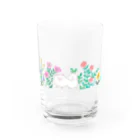 もくもくモクレンの日本スピッツデザインショップのおさんぽスピッツ Water Glass :front