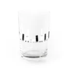 ねこやにわとりやのWALKING PIANO Water Glass :front