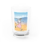 杜の魚の海とメデューサ Water Glass :front
