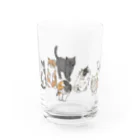 mayuge22のcats +bird Water Glass :front
