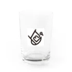 桐谷こむぎのおみせｽｽﾞﾘ支店の桐谷こむぎロゴ・白 Water Glass :front