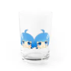 あらなみのおみせのユウナギねそべり。 Water Glass :front