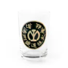 office SANGOLOWの南満州鉄道黒丸ロゴ Water Glass :front