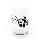 かもラグのラクかものどこ行くパンダ Water Glass :front