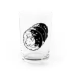 べいきんぐぱうだあのオールドファッション（チョコレート）：ブラック Water Glass :front
