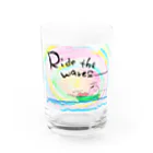 holoholomiのRide the waves Water Glass :front