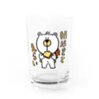 おかだのくまたろうの生活「朝起きてえらい」 Water Glass :front