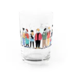 マツの大勢の人たち Water Glass :front