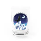 Kotetsu diary(SUZURI店)のフラットコーテッドレトリバー×クール Water Glass :front