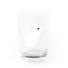 ゆるるのどこにいこうかな まっ白 Water Glass :front