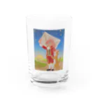 くまきち＠kyonyamamotoの不思議な国のフィッシュフットマンとにゃん Water Glass :front