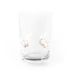 てnこSHOPの寝る。（文字なし） Water Glass :front