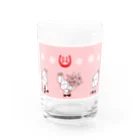 桜の左馬・うまナリSHOPの【桜満開】合格祈願☆左馬のうまナリ Water Glass :front