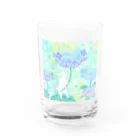 ショップのHydrangea―水の器―白い生き物 グラス前面