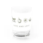 くろねこのてんのSAVE AND LOVE Water Glass :front