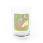 Chill`s Factoryのモンブランケーキ 文鳥 Water Glass :front