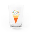 osakana's SHOPのぷんぷんハリネズミのシュガースプレーアイス🍨 Water Glass :front