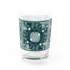 くいなの母のぬまがえるのぬま(レトロタイル風大) Water Glass :front