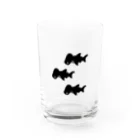 ゆるあにまるのシュモクザメ-シルエット Water Glass :front