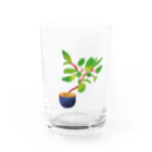 mercyの【Watercolor Plants】 Water Glass :front