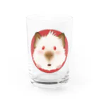 【モルモット】Mugi & Ruki【四国犬】のヒマラヤン モルモット君 Water Glass :front