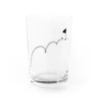 イラスト MONYAAT のホールインワン　ゴルフTシャツ Water Glass :front