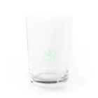 Sea of Grassのミドリのチョウチョ Water Glass :front