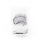 海来　漁師の嫁の海のアイテムの手描きまっこう Water Glass :front