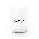 水とお茶のイロワケイルカ Water Glass :front