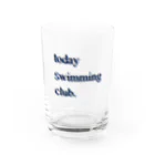 take_aokiのtodayswimmingclub. (BK&BL) Water Glass :front