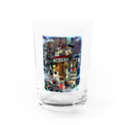 月が輝くこんな夜にの如月書店 Water Glass :front