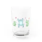 シバの踊るイエアメ Water Glass :front