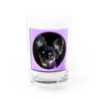 ぬくもふ屋　【猫 犬の似顔絵描き】のmalibu Water Glass :front