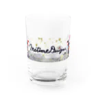 Metime Designs ☆ みぃたいむデザインのみぃたいむ☆ロゴグラス Water Glass :front