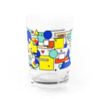 町上ヨウの夏の幾何学グラス Water Glass :front