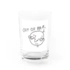 シンプルでヘンな絵好きのキモかわいいクマが酷い男の子 Water Glass :front