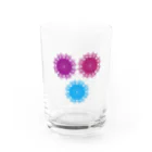 Contemporary　Artのflash  Water Glass :front