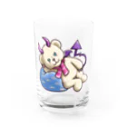 Blue Regionのデリバリーなんもしないクマちゃん Water Glass :front