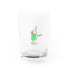 ponjurakugakiのめろんそーだ Water Glass :front