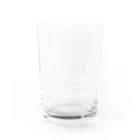 MrKShirtsのKatatsumuri (カタツムリ) 白デザイン Water Glass :front