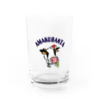 AMAKUSANTAのAMAKUSANTAのオリーブTシャツ Water Glass :front