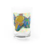 アート工房　甘月蝕(kanngesshoku)『TAaKA』のストアのMary's  tweets 『ママ、早く帰って来ないかな❗』 Water Glass :front