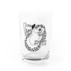 8(エイト)カフェのアイラブレオパ✿ Water Glass :front