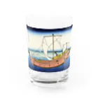 寿めでたや(ukiyoe)の葛飾北斎_冨嶽三十六景　上総ノ海路 Water Glass :front