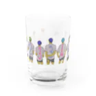 GheeeeeeSHOPのNumbersクリア　横一列 Water Glass :front